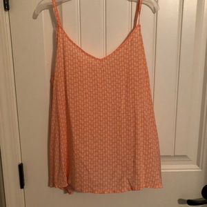 Pink pineapple print tank top